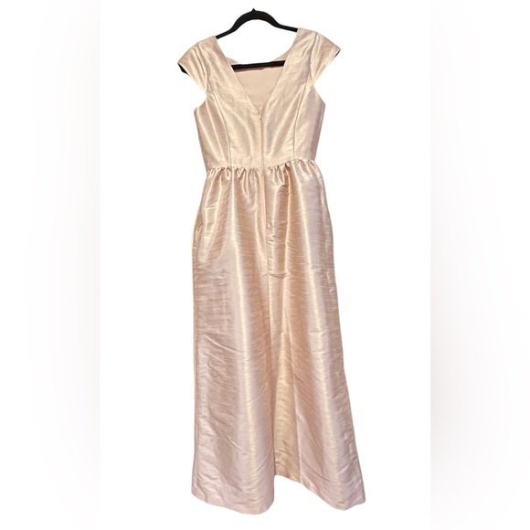 Alfred Sung Excellent US 6 Champagne Gown Formal Dress A-line Wedding Bridesmaid - Picture 9 of 12